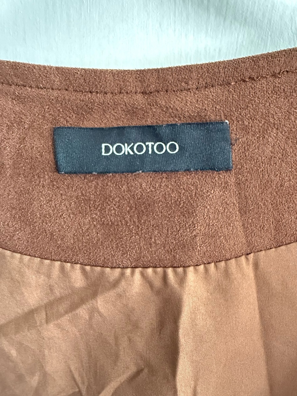 Dokotoo Brown Faux Suede Fringe Vest - Boho Women’s Vest Size M - Picture 3 of 8